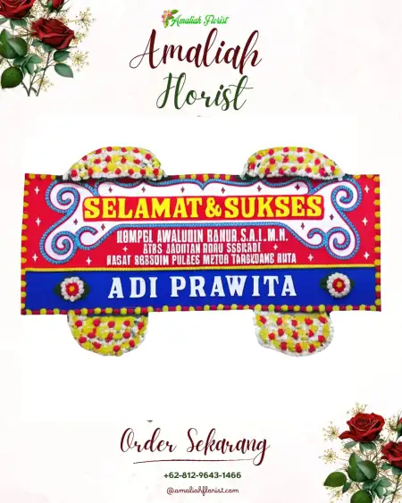 Papan Bunga Ucapan Selamat Pempen